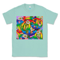 Seafoam Pride LGBTQ+ Peace Tumbler Classic Tee - BundleAndBundleShop