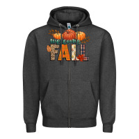 Charcoal Heather welcome fall Zipper Hoodie - CowGirlArtShop