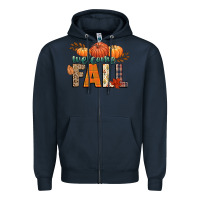 Navy welcome fall Zipper Hoodie - CowGirlArtShop