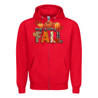 Red welcome fall Zipper Hoodie - CowGirlArtShop