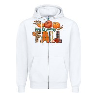 White welcome fall Zipper Hoodie - CowGirlArtShop