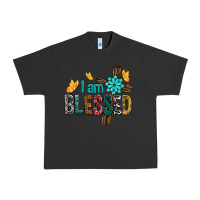 Pigment Black I Am Blessed Cross Urban Heavy Tee - BundleAndBundleShop