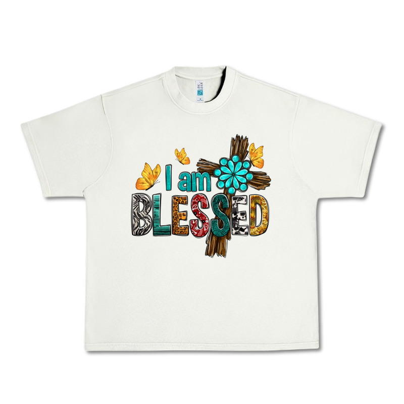 I Am Blessed Cross Urban Heavy Tee by BundleAndBundleShop | Teevron