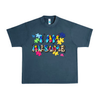 Midnight Navy i am ausome Urban Heavy Tee - JahusDesignShop
