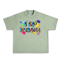 Oil Green i am ausome Urban Heavy Tee - JahusDesignShop