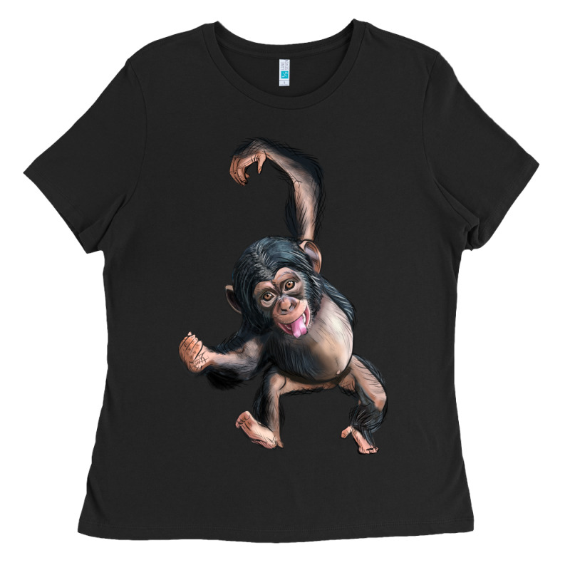 Baby Chimpanzee Ladies Tee by LillyAllenDesigns | Teevron