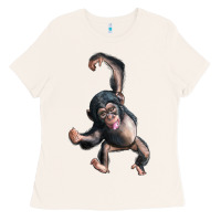 Bone baby chimpanzee Ladies Tee - LillyAllenDesigns