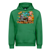 Emerald Farm Happy Fall Y'all Urban Hoodie - CowhideDigitalArt