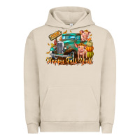 Pigment French Oak Farm Happy Fall Y'all Urban Hoodie - CowhideDigitalArt