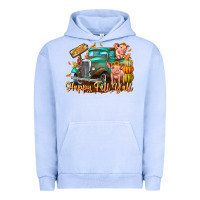 Pigment Grape Ice Farm Happy Fall Y'all Urban Hoodie - CowhideDigitalArt