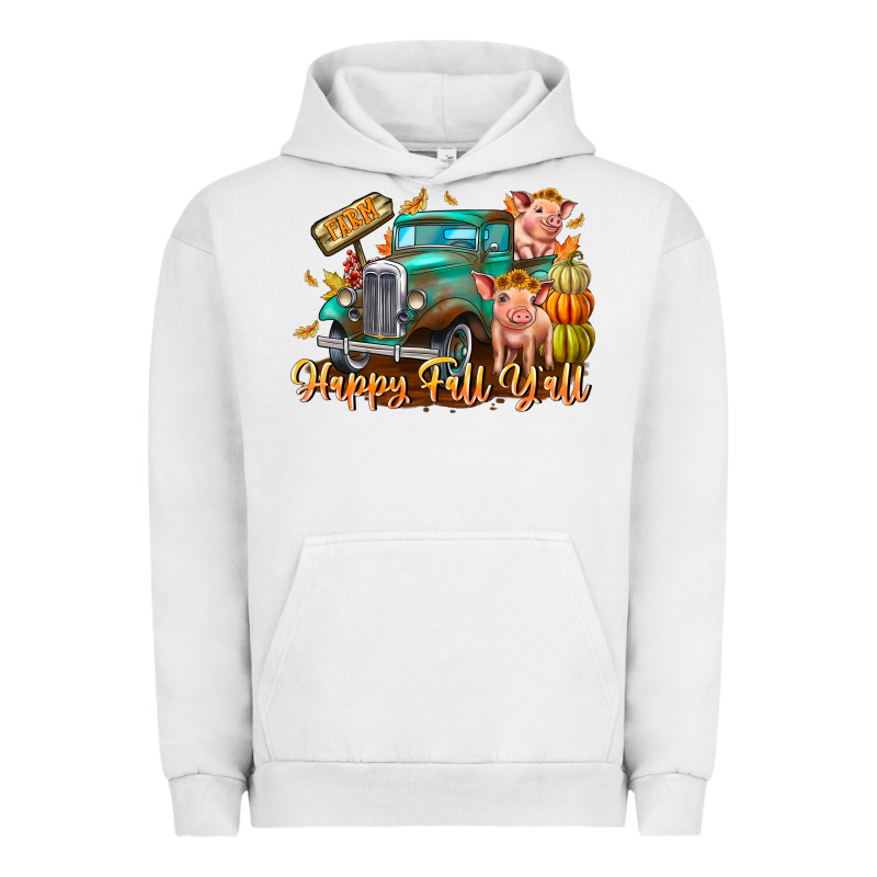 Farm Happy Fall Y'all Urban Hoodie by CowhideDigitalArt | Teevron