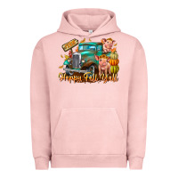 Pigment Salmon Farm Happy Fall Y'all Urban Hoodie - CowhideDigitalArt