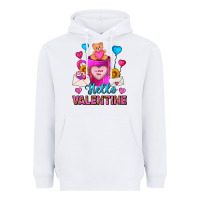 White Hello Valentine Valentine's Day Coffee Mug Heavyweight Hoodie - FaDigitalArtStudio