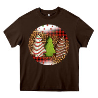 Chocolate Brown Christmas tree cakes Christmas Heavy Core Tee - Jasminsmagicworld