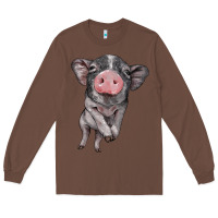 Chestnut baby pig Long Sleeve Tee - BarkalooDesign