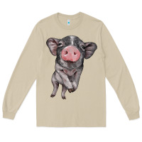 Mushroom baby pig Long Sleeve Tee - BarkalooDesign