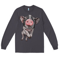 Smoke baby pig Long Sleeve Tee - BarkalooDesign