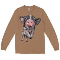 Toasted Coconut baby pig Long Sleeve Tee - BarkalooDesign