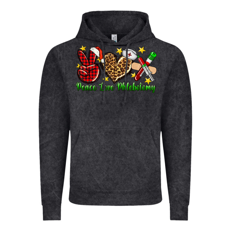 Peace Love Phlebotomy Christmas Vintage Hoodie by NancyCooperArtShop | Teevron