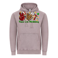 Vintage Zinc Peace love Phlebotomy Christmas Vintage Hoodie - NancyCooperArtShop