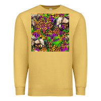 Antique Gold mardi gras leopard horse seamless pattern Premium Sweatshirt - FaDigitalArtStudio