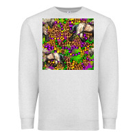Oatmeal Heather mardi gras leopard horse seamless pattern Premium Sweatshirt - FaDigitalArtStudio