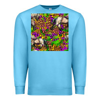 Ocean Blue mardi gras leopard horse seamless pattern Premium Sweatshirt - FaDigitalArtStudio