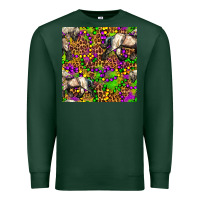 Sports Green mardi gras leopard horse seamless pattern Premium Sweatshirt - FaDigitalArtStudio