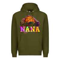 Army Green basketball nana Premium Hoodie - OliviaCreatesArt