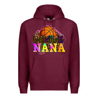 Burgundy basketball nana Premium Hoodie - OliviaCreatesArt