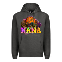 Charcoal Heather basketball nana Premium Hoodie - OliviaCreatesArt