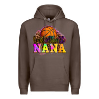 Coffee basketball nana Premium Hoodie - OliviaCreatesArt
