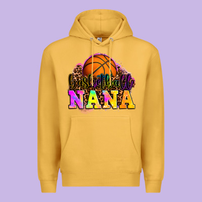 Basketball Nana Premium Hoodie Designed By Oliviacreatesart