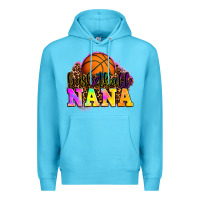 Ocean Blue basketball nana Premium Hoodie - OliviaCreatesArt