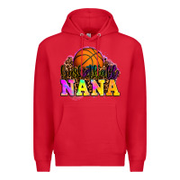 Red basketball nana Premium Hoodie - OliviaCreatesArt
