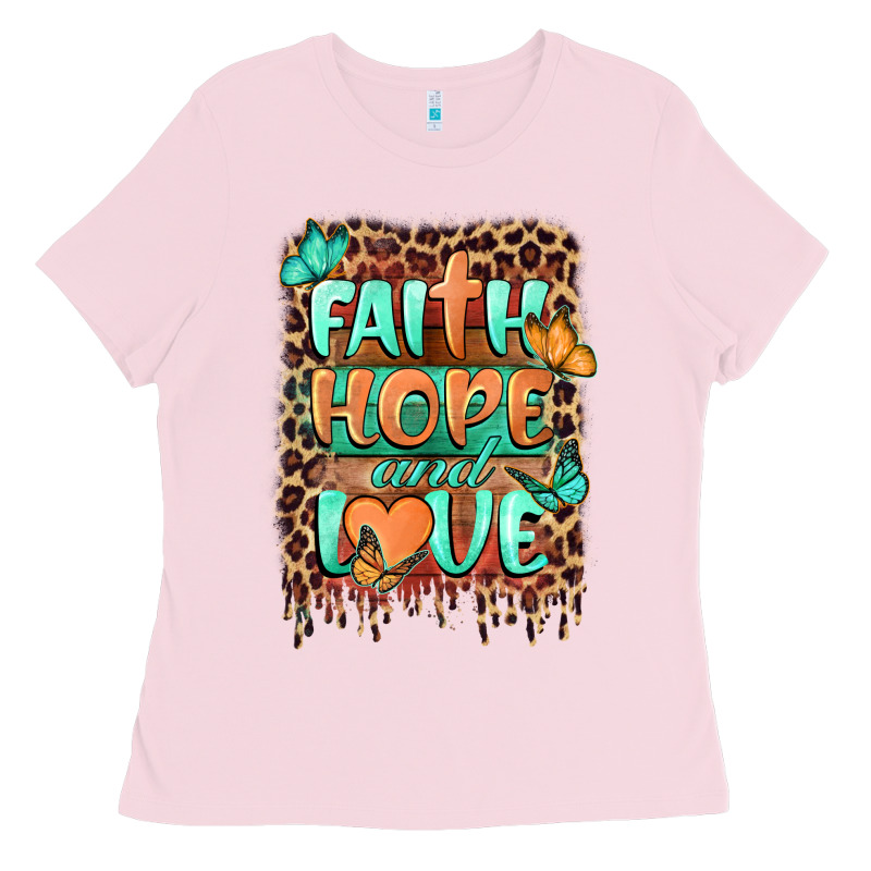 Faith Hope And Love Ladies Tee by BarkalooDesign | Teevron