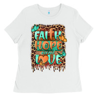 White faith hope and love Ladies Tee - BarkalooDesign