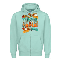 Thick Thighs And Pumpkin Pies Zipper Hoodie | Teevron