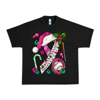 Black Pink Christmas Breast Cancer Ribbon Baseball Urban Heavy Tee - BundleAndBundleShop