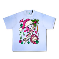 Grape Ice Pink Christmas Breast Cancer Ribbon Baseball Urban Heavy Tee - BundleAndBundleShop