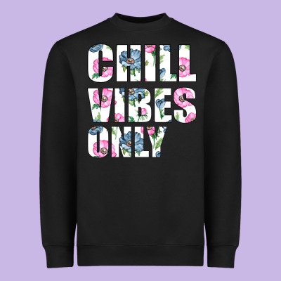 Chill Vibes Only Heavyweight Sweatshirt Designed By Bettercallsaul
