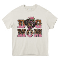 Cream dog mom dachshund Heavy Core Tee - BarkalooDesign