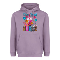 Lavender One Loved Nurse Valentines Day Frappe Coffee Heavyweight Hoodie - FaDigitalArtStudio