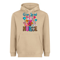 Mushroom One Loved Nurse Valentines Day Frappe Coffee Heavyweight Hoodie - FaDigitalArtStudio