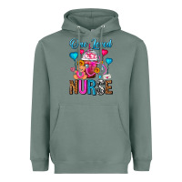 Sage One Loved Nurse Valentines Day Frappe Coffee Heavyweight Hoodie - FaDigitalArtStudio