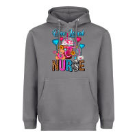 Storm One Loved Nurse Valentines Day Frappe Coffee Heavyweight Hoodie - FaDigitalArtStudio