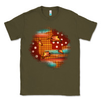 Army Green fall patch Classic Tee - JahusDesignShop