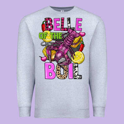 Belle Of The Boil Crawfish Premium Sweatshirt Designed By Fadigitalartstudio
