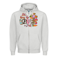 Dove Grey oh how he loves us Zipper Hoodie - CowGirlArtShop