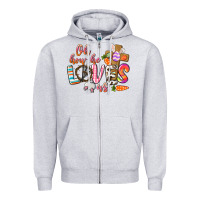Heather Grey oh how he loves us Zipper Hoodie - CowGirlArtShop